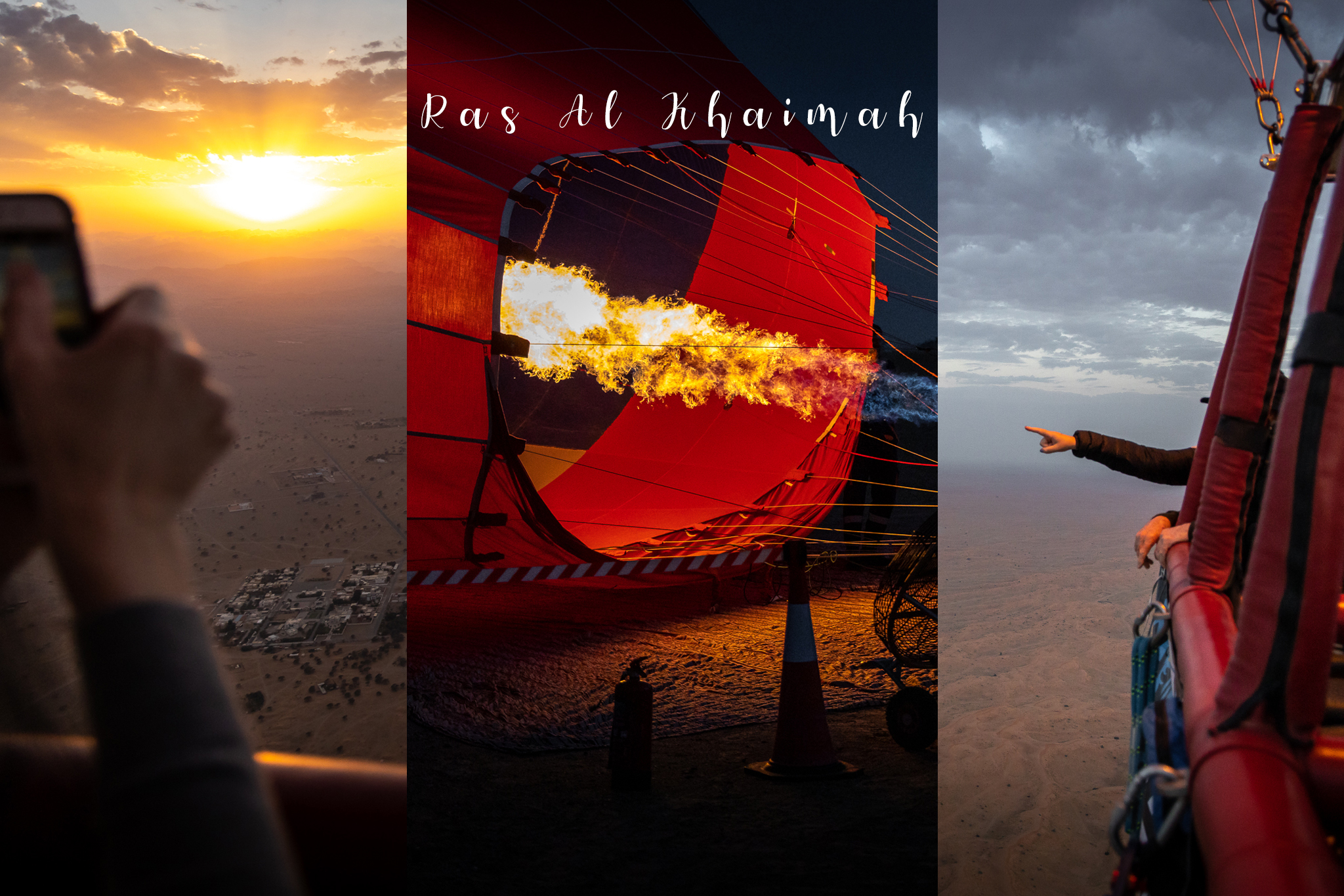 Ras Al Khaimah, EAU – zborul cu balonul deasupra deșertului